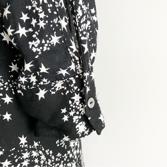 Los Angeles Atelier & Other Stories Size 4 Dress Moon Stars Black Long Sleeve - Picture 6 of 9